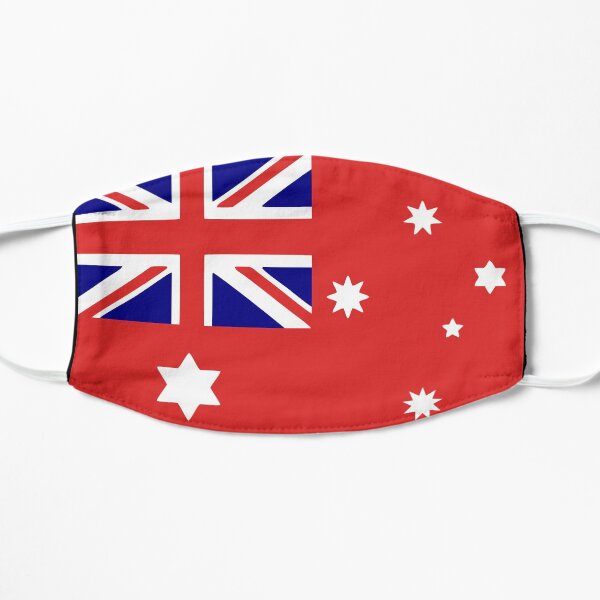 1901 Australian peoples land flag 3-2 ratio federation Flat Mask