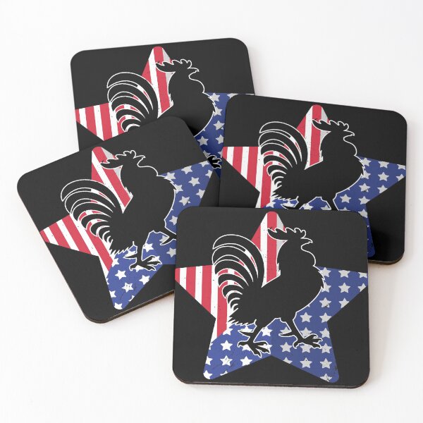 Item preview, USA Cock Fighting Gift Design for Cocks Who Fight print designed and sold by Lisbob.