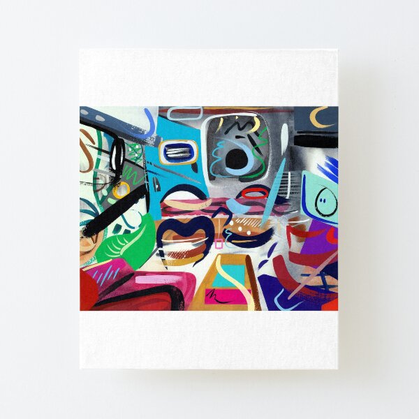 Abstract Interior Art Print Canvas Mounted Print