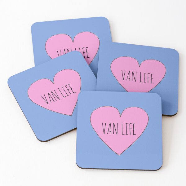 Van Life Love Coasters (Set of 4)