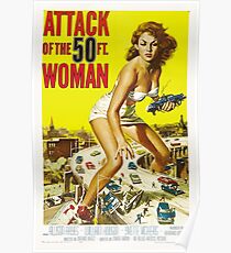 Attack of the 50 Foot Woman! Poster