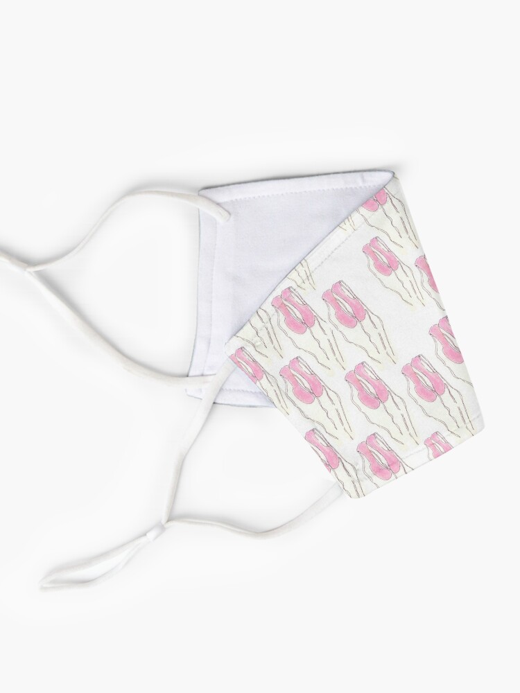 Alternate view of Pink Ballet Slippers pattern Mask