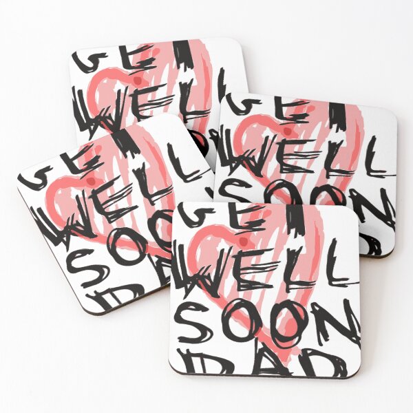 Item preview, Get Well Soon Dad Heart  designed and sold by TheContactor.