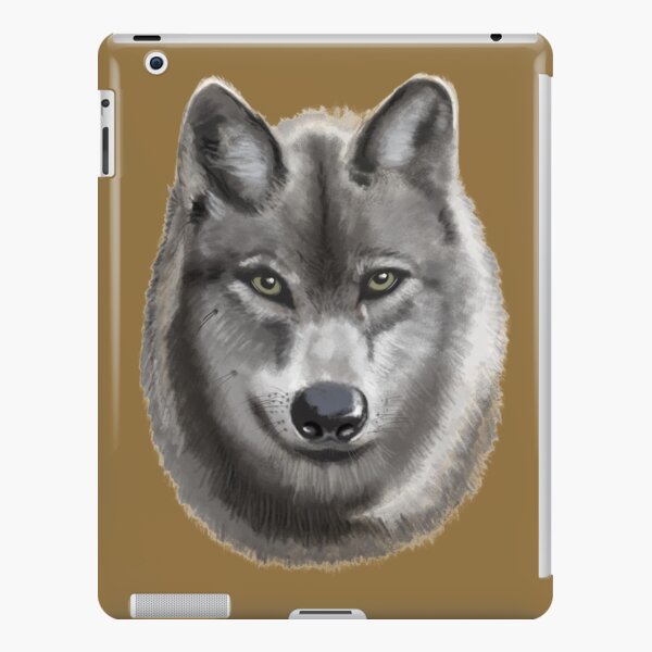 Grey female Wolf iPad Snap Case