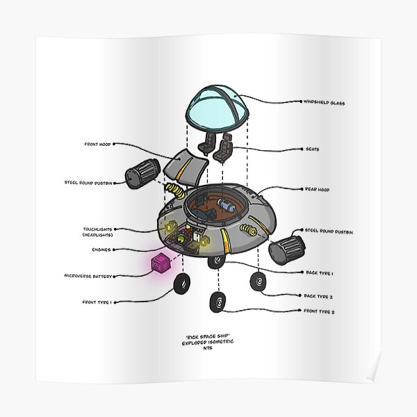 Rick Morty Spaceship Posters for Sale | Redbubble Rick Morty Spaceship Posters for Sale | Redbubble
