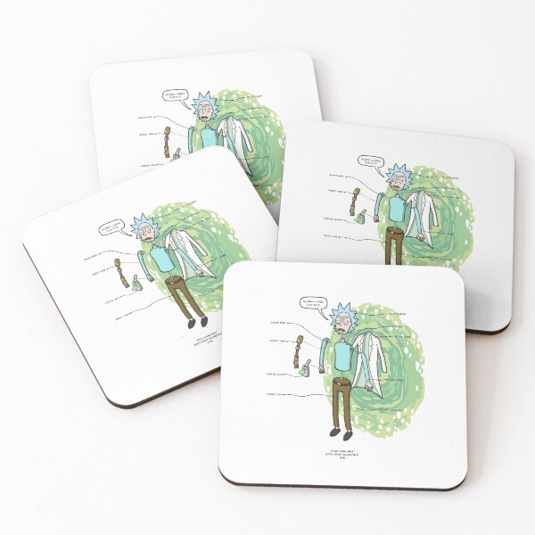 RICK SANCHEZ Coasters (Set of 4)