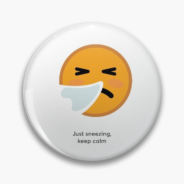 Item preview, Emoticon of the COVID-19 Symptom- Sneezing. designed and sold by Pelumii.