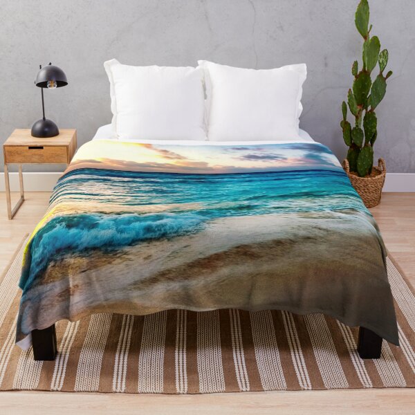 Item preview, Beautiful waves in seashore at sunset designed and sold by Madhu2802.