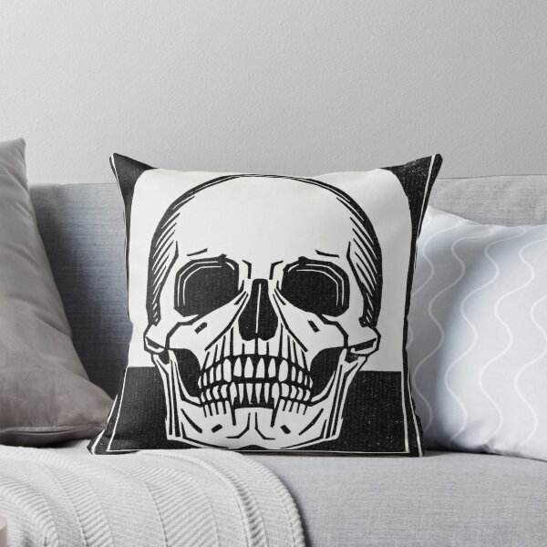 Item preview, Vintage Skull Humorous Funny Black White Artwork designed and sold by madeinatlantis.