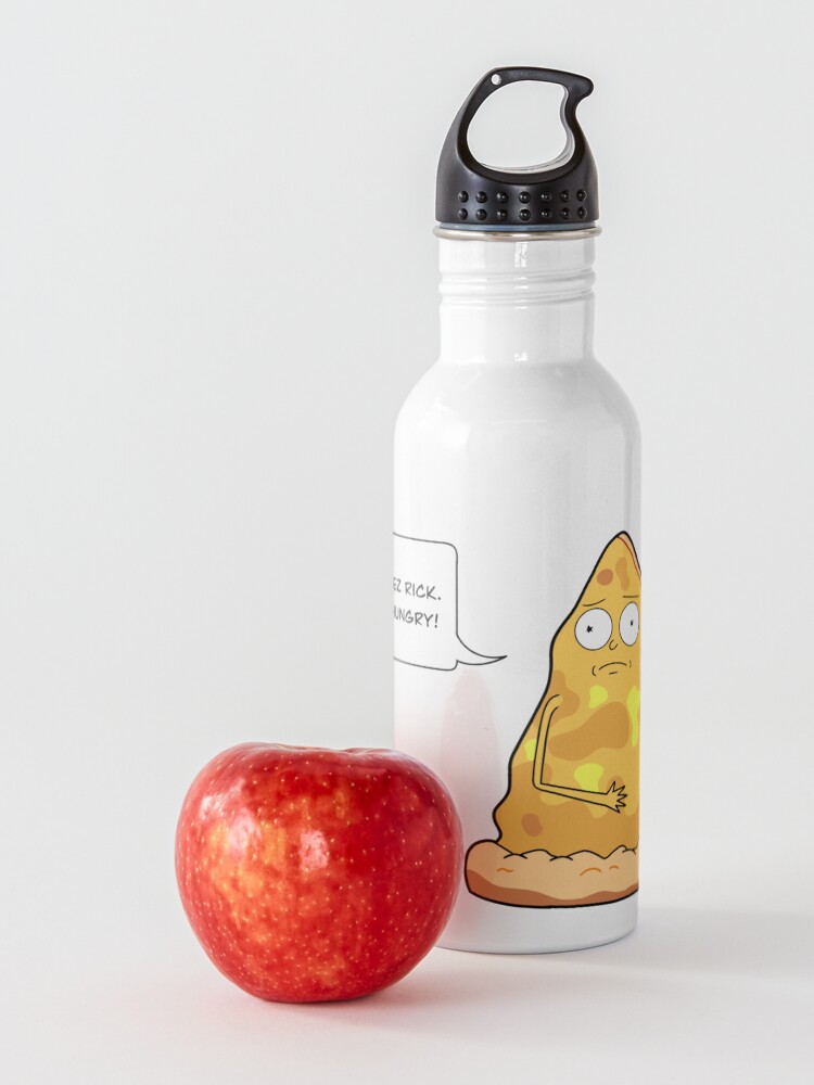 Alternate view of Pizza Morty with salami Rick Water Bottle