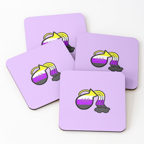 Item preview, Aquarius Non-Binary Pride designed and sold by TomeOfCartoons.