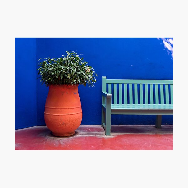 Item preview, Flower-pot and bench, Majorelle Garden, Marrakech designed and sold by Petr Svarc.