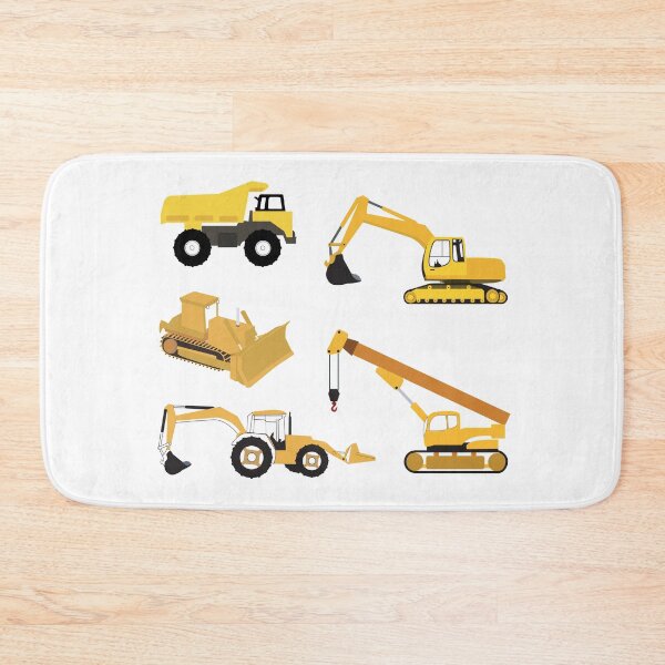 Item preview, Construction Trucks - Excavator, Crane, Bulldozer and Backhoe designed and sold by idovedesign.