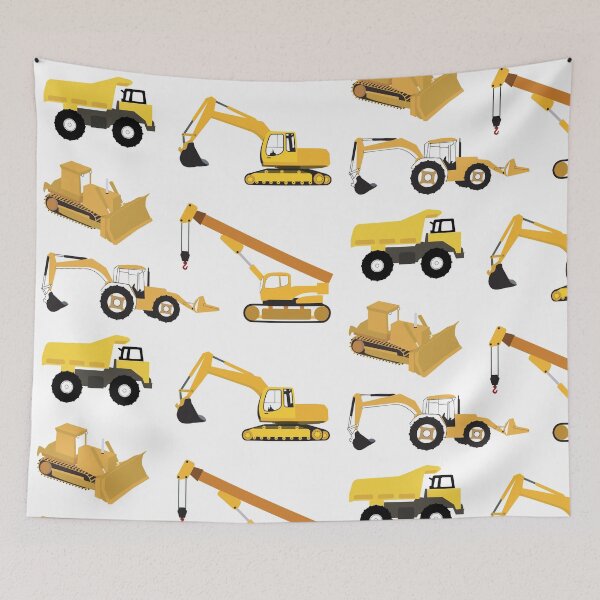Item preview, Construction Trucks - Excavator, Crane, Bulldozer and Backhoe designed and sold by idovedesign.