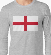 Flag of England (St. George's Cross) Authentic version to scale and color Long Sleeve T-Shirt