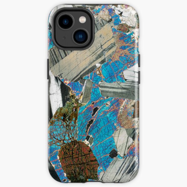 Gabbro from Huntly, Scotland rock thin section microscope photo - Scottish geology gift iPhone Tough Case