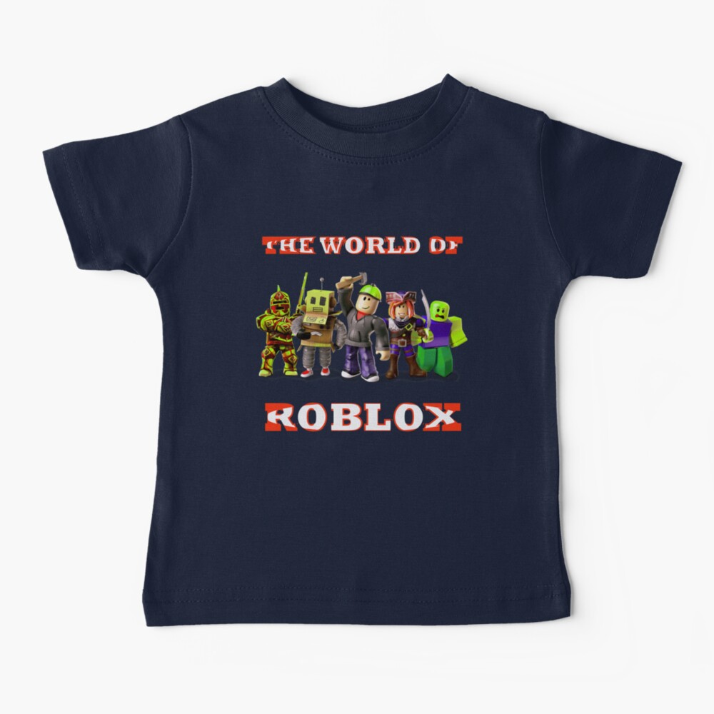 The World Of Roblox Baby T Shirt By Adam T Shirt Redbubble - dark blue squad outfit roblox