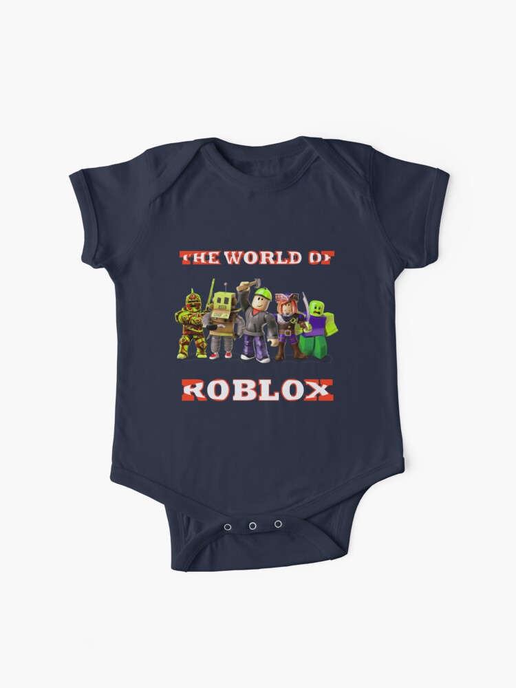 The World Of Roblox Baby One Piece By Adam T Shirt Redbubble - i love daddy onesie clothes roblox