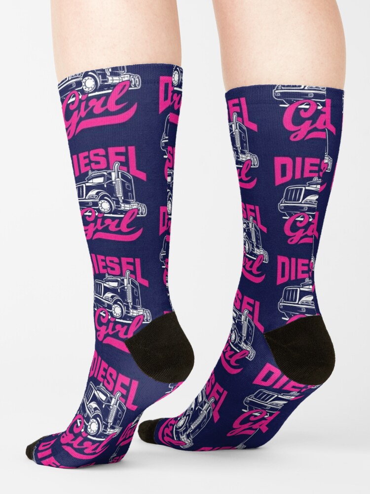 Truck Driver Women Trucker Diesel Girl Socks for Sale by jaygo