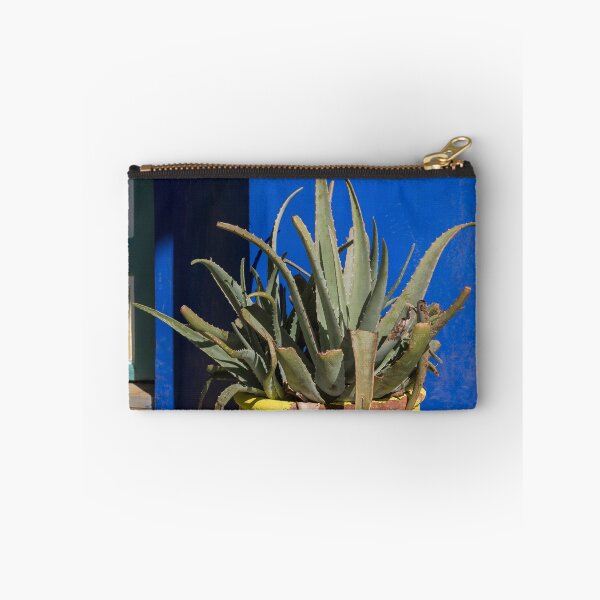 Item preview, Yellow flower-pot and blue wall, Morocco designed and sold by Petr Svarc.
