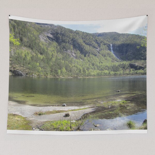 Item preview, Norwegian forest waterfall and lake designed and sold by WildCreation.