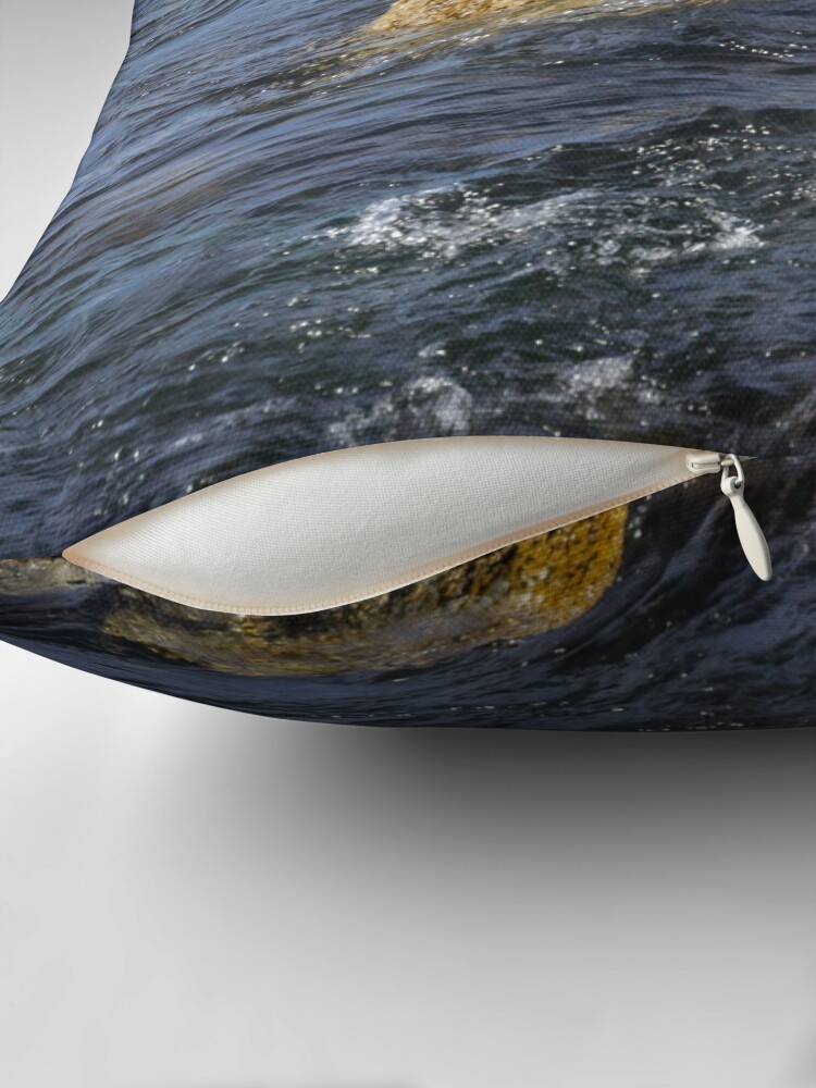 Thumbnail 2 of 4, Pillow, Harbor Seal Yoga designed and sold by littleoldhag.