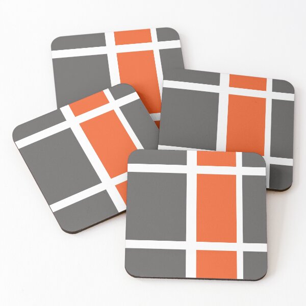 Item preview, Orange chequered line pattern designed and sold by zcabask.
