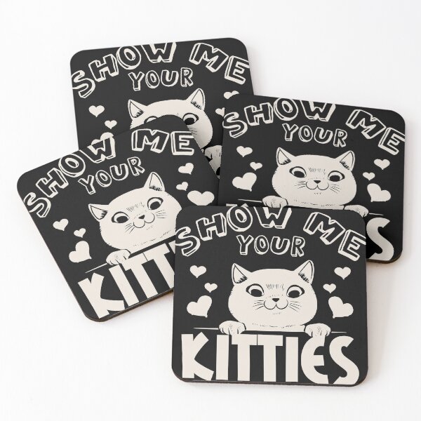 Item preview, Show Me Your Kitties Fun Cat Novelty Rude Gift Idea design designed and sold by Lisbob.