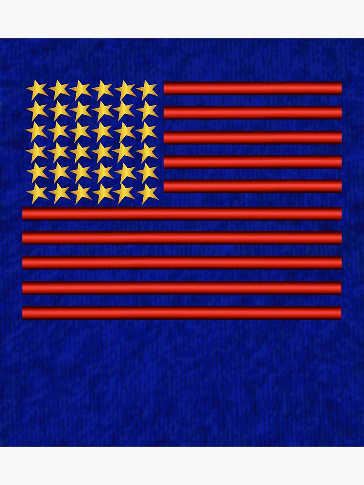 Thumbnail 3 of 3, Sticker, Stars And Stripes (USA 1) designed and sold by VkCases.