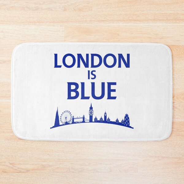 Item preview, London is Blue flag white bg blues designed and sold by ideasfinder.