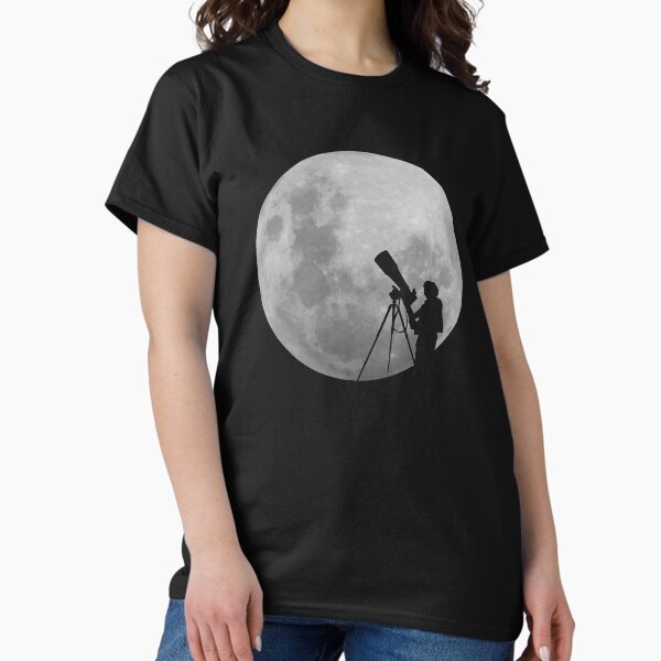 Item preview, Full Moon, observing stars, telescope gift designed and sold by Kuma518.