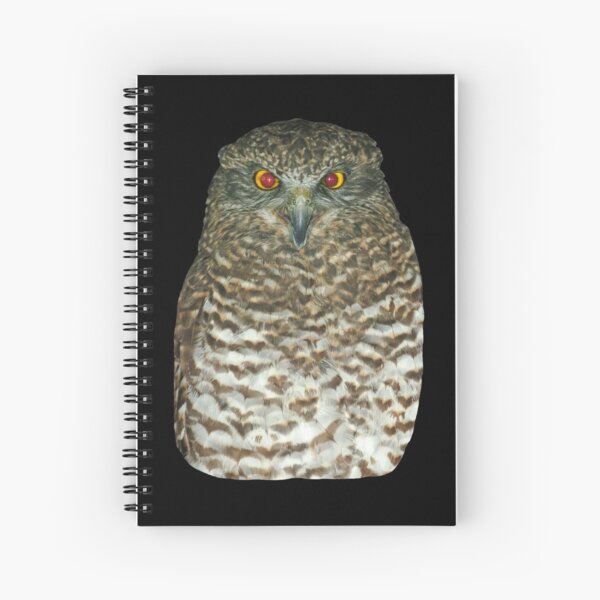 Powerful Owl Spiral Notebook