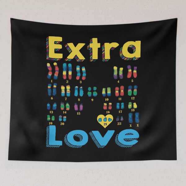 Item preview, Extra Love XX Girl 321 Trisomy 21 World Down Syndrome designed and sold by Racha-K.