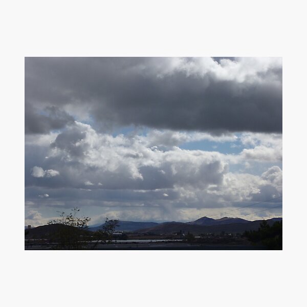 spiting snow flakes Photographic Print