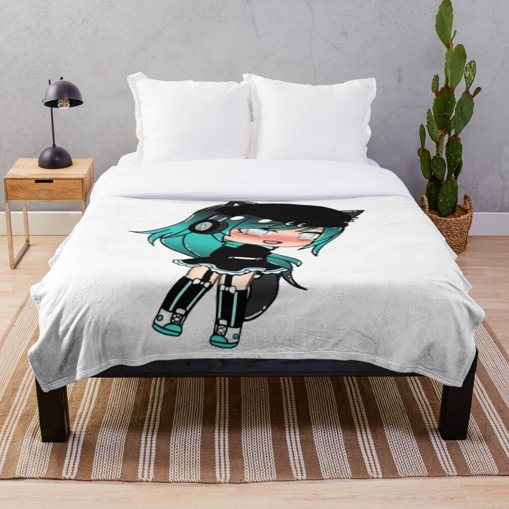 "Kawaii Gacha Girl Gacha life series " Throw Blanket for Sale by sadek