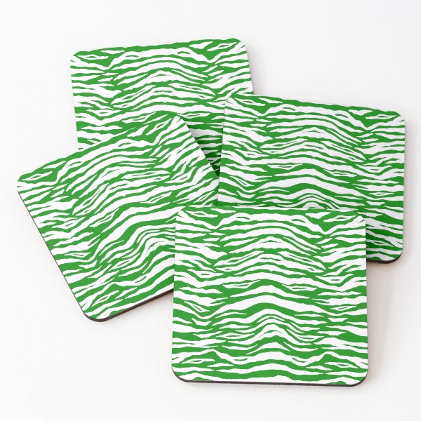 Item preview, Green Zebra Print Pattern  designed and sold by MyTribePatterns.