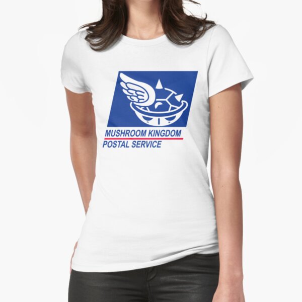 mushroom kingdom postal service Fitted T-Shirt
