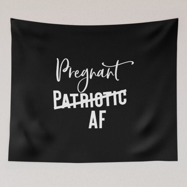 Item preview, 4th Of July Pregnancy Announcement Patriotic Pregnant AF Funny Gift designed and sold by Akmloza.