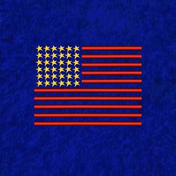 Artwork thumbnail, Stars And Stripes (USA 2) by VkCases