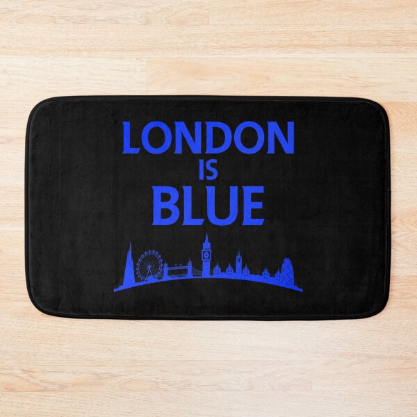 Item preview, London is Blue flag black bg blues designed and sold by ideasfinder.