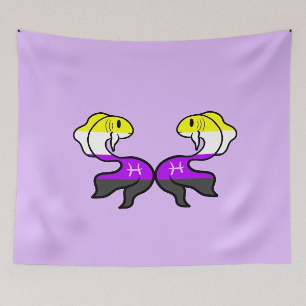 Aperçu de l'œuvre Pisces Non-Binary Pride créée et vendue par TomeOfCartoons.