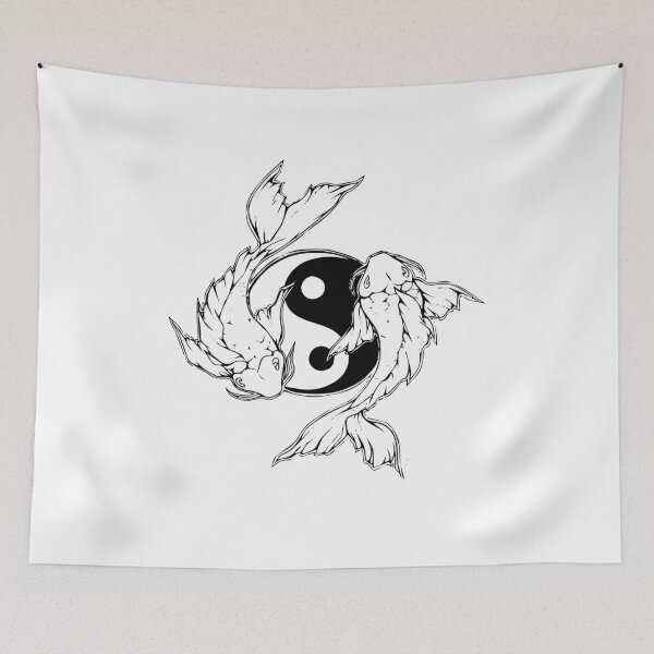 Item preview, Ying Yang Koi Fish butterfly Shirt Nishikigoi Japanese Gift Japan love designed and sold by CHAMSING INK.