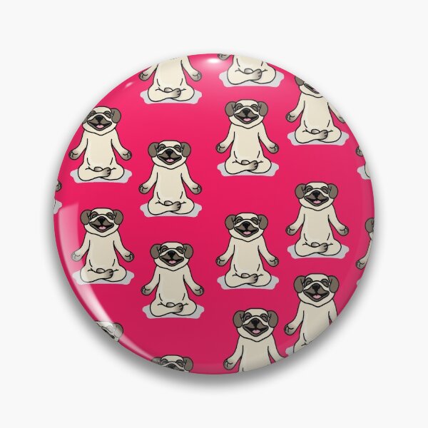 Item preview, Funny yoga pug in lotus position designed and sold by Jelisandie.