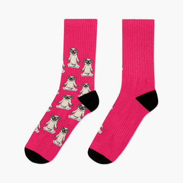 Item preview, Funny yoga pug in lotus position designed and sold by Jelisandie.