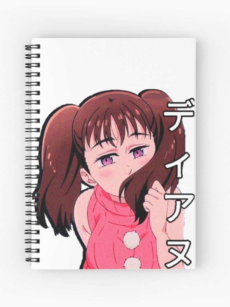 seven deadly sins cute diane spiral notebook by shindouart redbubble redbubble