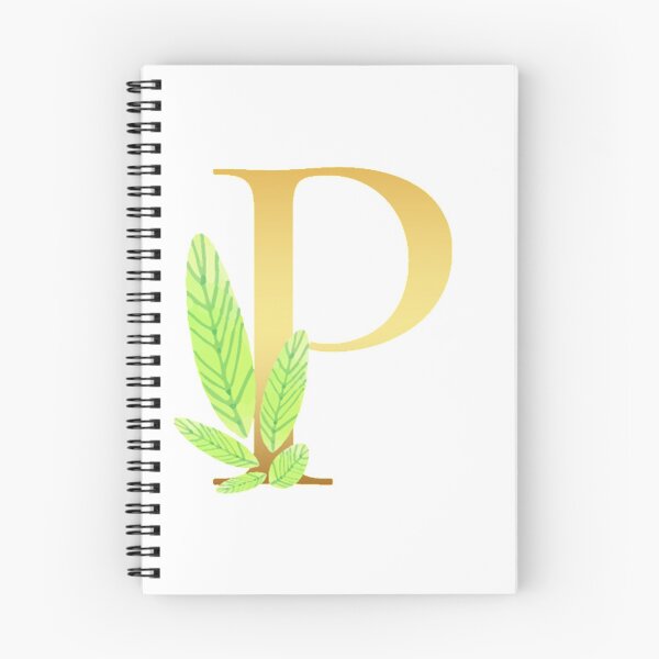 Item preview, Floral Gold Monogram P - Letter Art designed and sold by MysticMagpie.