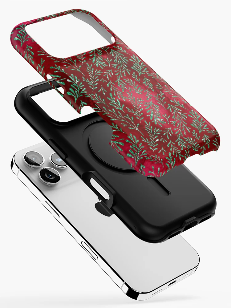 Thumbnail 2 of 4, iPhone Case, Greenery Pattern designed and sold by MyTribePatterns.