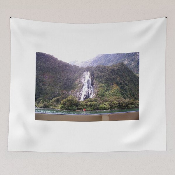 Item preview, Waterfall Milford Sound South Island New Zealand  designed and sold by Naomi80.