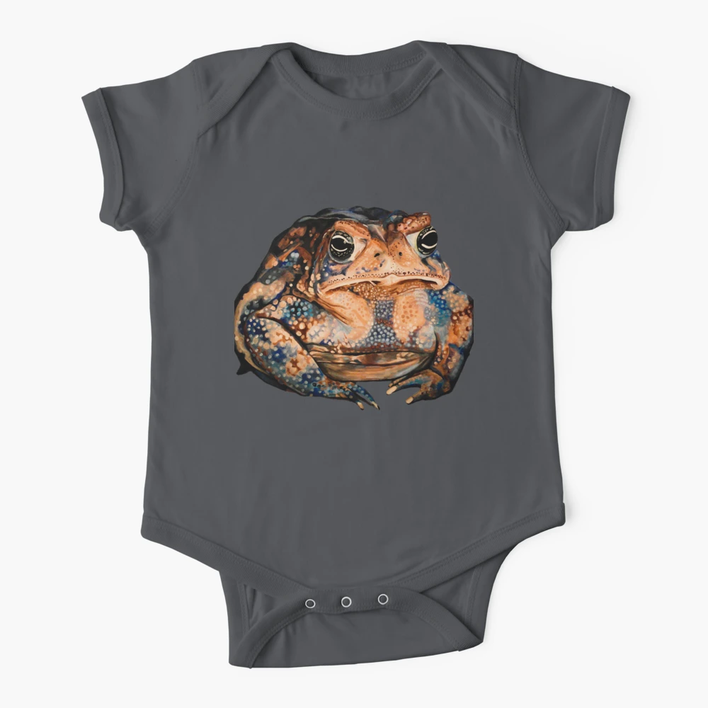 Toadie Frog Acrylic Realistic Painting Baby One-Piece for Sale by