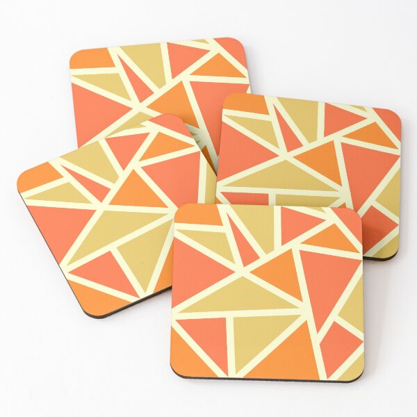 Item preview, Geometry - Triangle Red Orange and Yellow - Pattern designed and sold by Sara Vissante.
